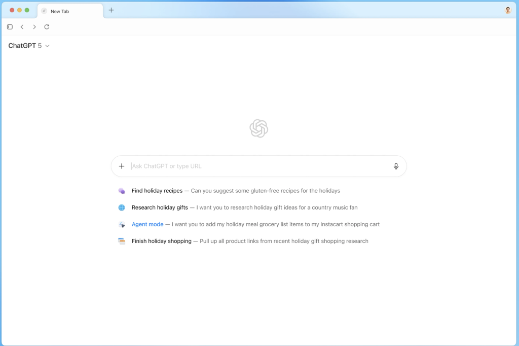 chatgpt atlas screenshot