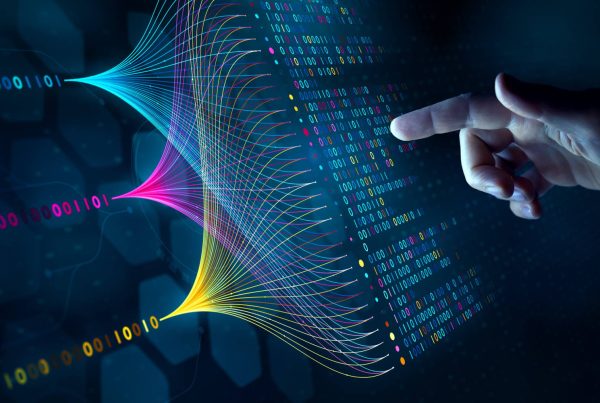 touch screen featuring vague ai concept