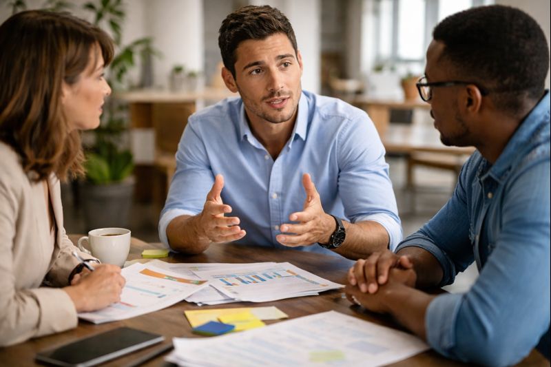 Meeting on AI in healthcare.